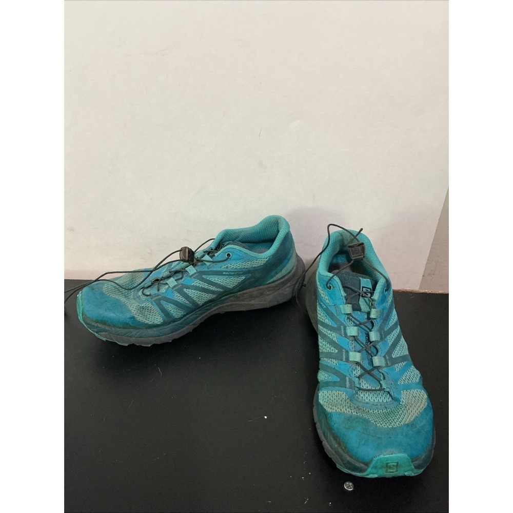 Salomon Shoes Women's 7.5 Blue Vibe Senseride Sensifit Trainers Sneakers 145464